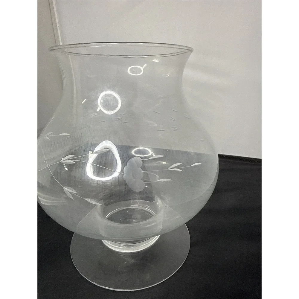 princess house crystal candlelamp number 390 floral